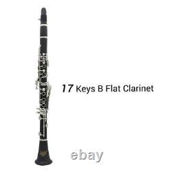 IRIN B Flat Clarinet Ebonite 17 Keys System with Shoulder Straps M4R1