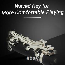 IRIN B Flat Clarinet Ebonite 17 Keys with Case Shoulder Straps Screwdriver S6R9