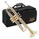 Jean Paul USA TR-330 Student Trumpet Key of Bb In Gold withCarry Case, Cloth &Oil