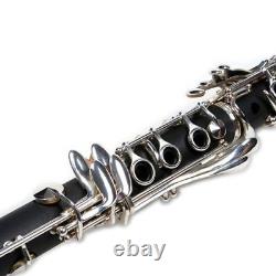 Karl Glaser BB clarinet Bohemia silver plated 17 flaps 6 rings suitcase & mouthpiece