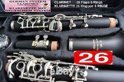 Klarinette Profi VOLLSYSTEM 26 Klappen deutsches System Clarinette allemand 26