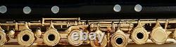 LUXUS Gold Querflöte C-Fuß 999 Gold 24 kt Flute Gold open holes Flûte OR flauta