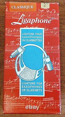 Ligaphone Universal Clarinet/Saxophone'Classical' Ligature, Gold-plated