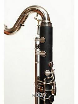 Low C pro Level Bass Clarinet, Easy blowing great sound, silver plated keys