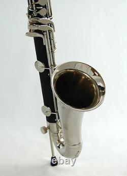 Low C pro Level Bass Clarinet, Easy blowing great sound, silver plated keys