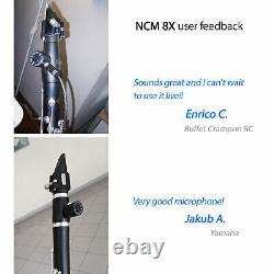 Microphone for Bass Clarinet Nalbantov NCM 8X S set + Cable and Mounting Kit
