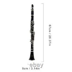 New Bb Clarinet 17 Keys with Case Clarinet Set Barrels/Reeds for Beginners Stude