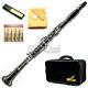 New High Quality Bb Clarinet Package Nickle Silver Keys w Ebony Neck and Bell