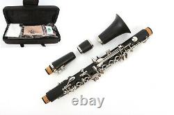 New Professional Clarinet E key Clarinet Ebonite Wood Nickel Plated Key Eb Flat