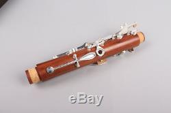 New Professional Clarinet Rosewood Body Silver Plated Key B-flat 17 key Bb