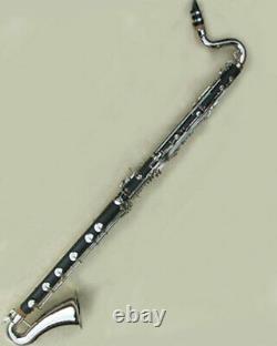 New bass clarinet neck with key cork head joint nickel plated new
