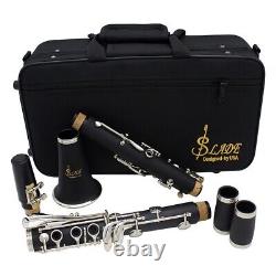 Professional Bakelite Bb Clarinet with 17 Keys Complete Set with Case and Reeds