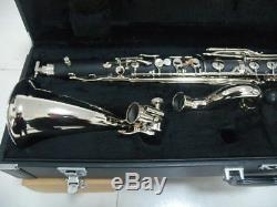 Professional Bass clarinet Low Eb Ebonite Wood With Clarinet Pads Case