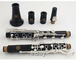 Professional Bohem System Ebony Clarinet France G Tune Grenadilla silver keys