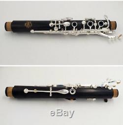 Professional Bohem System Ebony Clarinet France G Tune Grenadilla silver keys