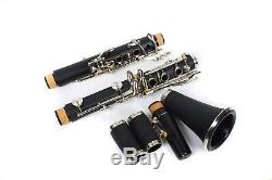 Professional Clarinet Bb key Ebonite Wood Nickel Plated Key Clarinet Case Parts