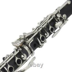 Professional Clarinet Black Ebonit Bb 17 Key Clarinet B Flat Good Sound Box