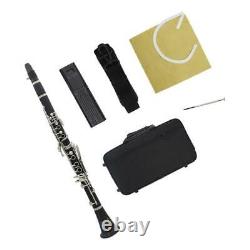 Professional Clarinet Black Ebonit Body 17 key Bb Clarinet with Case