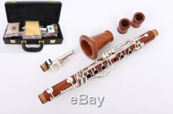 Professional Clarinet Rosewood E Key Clarinet Eb flat Clarinet Case 2 Barrels