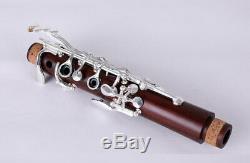 Professional Clarinet Tune B Rosewood Mahogany Clarinet Silver keys Solid wood