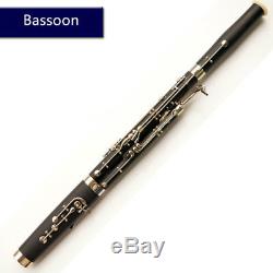Professional G bassoon musical instrument hard rubber or ABS resin tube body