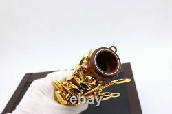 Professional Rosewood Clarinet Bb key Wooden Clarinet Gold Plated Key Case