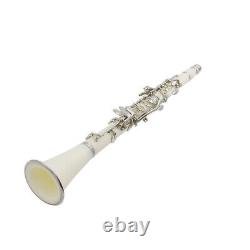 Professional School Band White Bb Clarinet UK L8D3