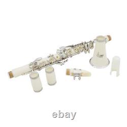 Professional School Student Band 17Key B Flat Bakelite Clarinet White