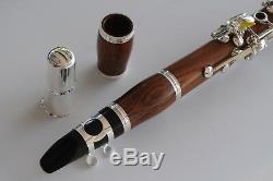 ROSE WOOD Bb CLARINET STERLING Pro-Quality Wooden Brand New With Case
