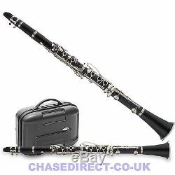 RRP £249 Now £149 Chase B Flat Clarinet Outfit 77C Boehm System In Hard Case