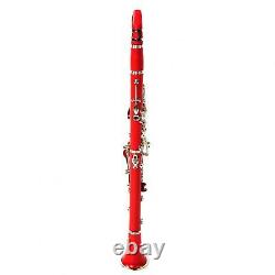 (Red1)B Flat Clarinet 17 Keys Premium Professional Tube Cork Student