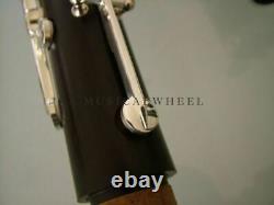 SOLID EBONY Wood CLARINET -Silver Plated Keys Leather Pads -BLACK FRIDAY SPECIAL