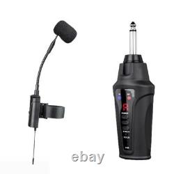 UHF 16 Channels Wireless Instrument Microphone Condenser Mic for Clarinet Erhu