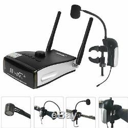 UHF Clip on Instrument Professional Wireless Microphone for Clarinet Flute
