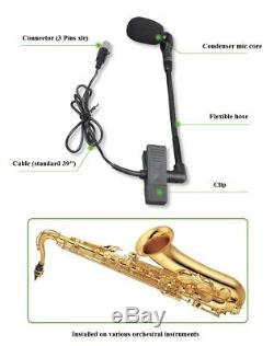 UHF Wireless Instrument Microphone for Sax Trombone Clarinet Trumpet Beta 98H/C