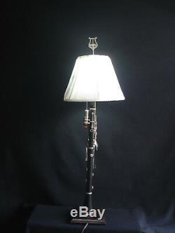 Vintage clarinet musical instrument lamp, unique table lamp, clarinet lamp