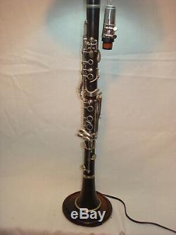 Vintage clarinet musical instrument lamp, unique table lamp, clarinet lamp
