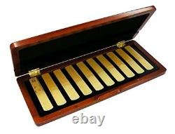 Vivace Wooden reed case For clarinet alto saxophone 7451101 10 pieces Brown