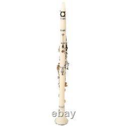 (White#1)Premium Bakelite Tube BB 17 Keys Clarinet And Anti Oxidation Nick SLS
