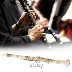 (White1)Premium Bakelite Tube BB 17 Keys Clarinet And Anti Oxidation Nick BGS