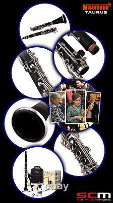 Wisemann TAURUS Bb Clarinet Pack with Backpack Case & Accessories Superb Quality