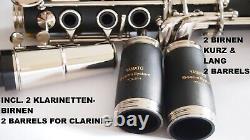 YAMA. Clarinet Bohemian System 2 Bulbs Woodwind Instrument French Clarinet Boehm