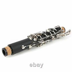 (black)01 02 015 Bb Clarinet Instrument Removable Compact Size Clarinet Set 17