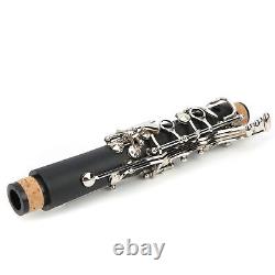 (black)17 Key Bb Clarinet Set With Cleaning Cloth Reed Screwdriver Box