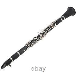(black)Beginner Clarinet Wooden Longlasting Bb Key Clarinet Easy To Store For