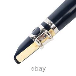 (blue)17 Key BB Tone Bakelite Clarinet With Anti-Oxidation Nickel Plating Button