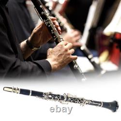 (blue)17 Key BB Tone Bakelite Clarinet With Anti-Oxidation Nickel Plating Button