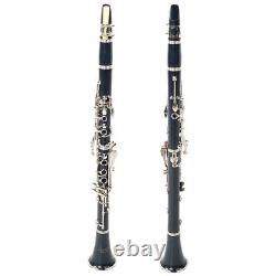 (blue)17 Key BB Tone Bakelite Clarinet With Anti-Oxidation Nickel Plating Button